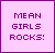 Pixel art contact sheet showing six frames of an animated icon featuring cartoon girls with text and fashion details.