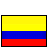 identical pixelated flag icons with yellow, blue, and red horizontal stripes beneath text reading "COLOMBIA'S FINEST" in varying font weights