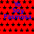 Red background with black stars and blue text reading 'Yo Soy Pasmosa' repeated in a pattern