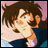 Pixelated anime-style character with brown hair and blue clothing on left, black background with white text "Anime IM" above smaller "COM" on right.