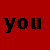 Red background with black text reading 'you might be going to hell' and four black flame icons arranged in a