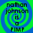 Four identical display text over a blue-green spiral background with no visible animation changes