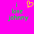 A bright pink background displays green text reading "i love johnny" with a yellow pixelated heart symbol above the word "love" on the left side.