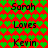 text labels over a patterned background with two distinct color schemes