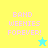 Pixelated text "BAND WEENIES FOREVER!" on four colored quadrants with two star icons, one cyan and one yellow.