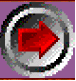 A circular silver-toned icon with a red arrow pointing right, set against a purple background.
