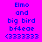Pixelated text displays "Elmo and big bird bf4eae <333333" on a bright pink background with green highlight changes across observations.