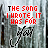 identical animated frames showing red and black text on a textured gray background with handwritten-style script