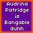Four identical purple square with orange borders display white pixelated text reading "Audrina Patridge is Bangable duhh" in a
