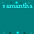 Pixelated teal background with cyan text reading 'samantha', 'nichole', and 'miller' in distinct positions, scattered light blue dots, and a gray rectangular overlay on the right side.