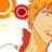 Static 48x48 pixel icon featuring a stylized character with orange hair and red accents against a bright background, rendered in low-resolution pixel art style.