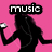 Pixelated silhouette of a person with long hair holding a white object against a pink background, with text labels and a gray visible