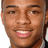 Pixelated portrait of a smiling person with short hair against white background, adjacent to bright green with pink text 'ALY' and 'BOWWOW' separated by heart symbol