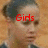 A four- shows a person with dark hair in a bun against a light brown background, with red text in each reading 'Girls', 'Can't WHAT?', 'SOFTBALL RULES', and a blank