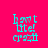 Cyan pixelated text 'bant title craft' on bright red background with cyan and magenta horizontal bars shifting position across frames.