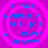 Four identical display blue text on a purple background with pink concentric circles, each reading "I love someone, but you will never know!!!!" in pixelated font