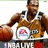 Pixelated image of a person holding a basketball, wearing a brown jersey with white trim and red shorts, standing behind a table with a small pink and blue object.