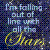Pixelated static image with light blue text on dark background and yellow curved line at bottom.