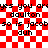 Red and white checkered background with black text repeating 'yes you areyes you are daulton daulton so is jacobso is jacob duh duh' in two identical