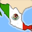 Animated sequence showing a soccer ball moving across a map of Mexico with the national flag elements.