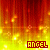 four identical showing a fiery background with yellow and red vertical streaks, each containing the word 'ANGEL' in pixelated brown text on a bright yellow band