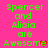 Green text on pink background reads "Spencer and Alicia are Awesome" with a red heart symbol replacing the 'e' in Awesome, animated to flicker.