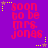 Purple background with red pixelated text reading "soon to be mrs. jones" and yellow star decorations in corners.