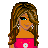 Pixel art contact sheet showing multiple frames of a female character in pink top and blue jeans with text phrases like "hotter than fire" and "sweeter than candy".