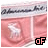 Animated sequence showing a pink fabric background with 'American Art' text, a white deer emblem, and changing dashed lines near the bottom right.