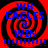 Four identical red and black spiral-patterned icons with blue text reading "WB EAGLES WIN !!!!!!!!" arranged in a