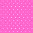 Solid pink background with evenly spaced white square dots forming a pattern