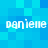 Pixelated blue background with repeated white text 'danielle' in four positions, no visible animation changes across observations