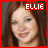 six identical pixelated images showing a person with long brown hair and light skin, each labeled 'ELLIE' in red text above