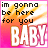 A 48x48 pixel animated buddy icon featuring a gradient background with text and animation changes between frames.