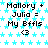 Pixelated text and symbols on a star-patterned background with repeated phrases and emoticons.
