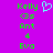 Green text on purple background with a light blue heart icon; text reads 'Kelly', '3s', 'Ant', '4', 'Eva' in pixelated font.