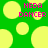 Green background with yellow circles and pink text reading 'MEDA DANCER' in two identical sections.