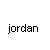 Pixel art icons of three cartoon characters with large eyes and distinct hairstyles, alongside the text 'jordan' on a white background.