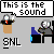 Pixel art character with gray hair and red collar sits at blue desk, displaying multiple speech bubbles with text like "This is the sound a doggy makes." and "HAHA" across frames.
