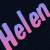 Pixelated text 'yolom' in gradient pink-to-blue hues on a dark checkered background, rendered with low-resolution blocky pixels.