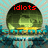 Pixelated green dome with yellow base over blue water reflection, red text above changes across frames.