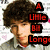 A person with curly brown hair appears in four with red text reading "A LITTLE BIT LONGER" overlaid, showing slight head movement across frames