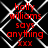 Red text on black background with white chain-link pattern, displaying 'holly williams says anything xxx' in two identical vertical sections.
