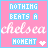 A 48x48 pixel animated buddy icon with a pink background, displaying text and a heart symbol that changes across two frames.