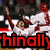 Pixelated image of a person in white clothing with red accents lying on their back, arms raised, against a dark background with bold red text at the bottom.