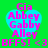 A green background displays four identical heart-shaped icons with blue outlines and pink text listing names, each followed by "BFFS! <3" in pink text below.