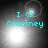Pixelated cyan text 'I <3 Courtney' over a grayscale gradient background with shifting light effects.