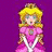 Pixelated character in pink dress with crown on purple background, another character in yellow dress holding object on orange background, and 'BFF' text with heart symbol.