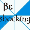 colored triangular with Greek beta-epsilon symbols and descriptive words like 'shocking', 'cool', 'crazy', 'slow', 'lazy', 'yourself' in brown text