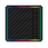 A square icon with a dark checkered patterned center bordered by a multicolored gradient frame.